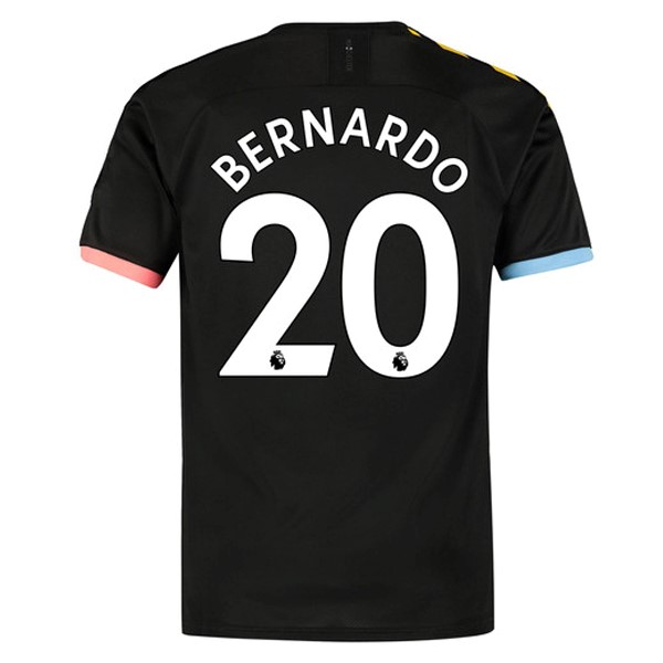 Maillot Football Manchester City NO.20 Bernardo Exterieur 2019-20 Noir